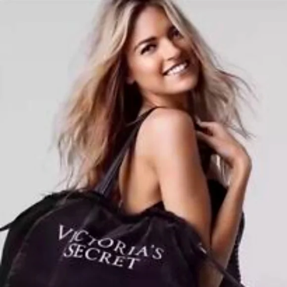 Victoria's Secret Limited Edition Velvet Drawstring Tote - Picture 3 of 4